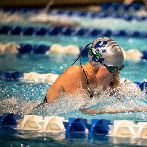 Swimmer swimming the breastroke